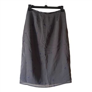 Express Vintage Layered Mesh Floral Print Skirt Y2K Size 1/2